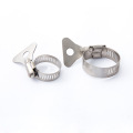 Small size adjustable double ear stainless steel american hose clamp 6mm
